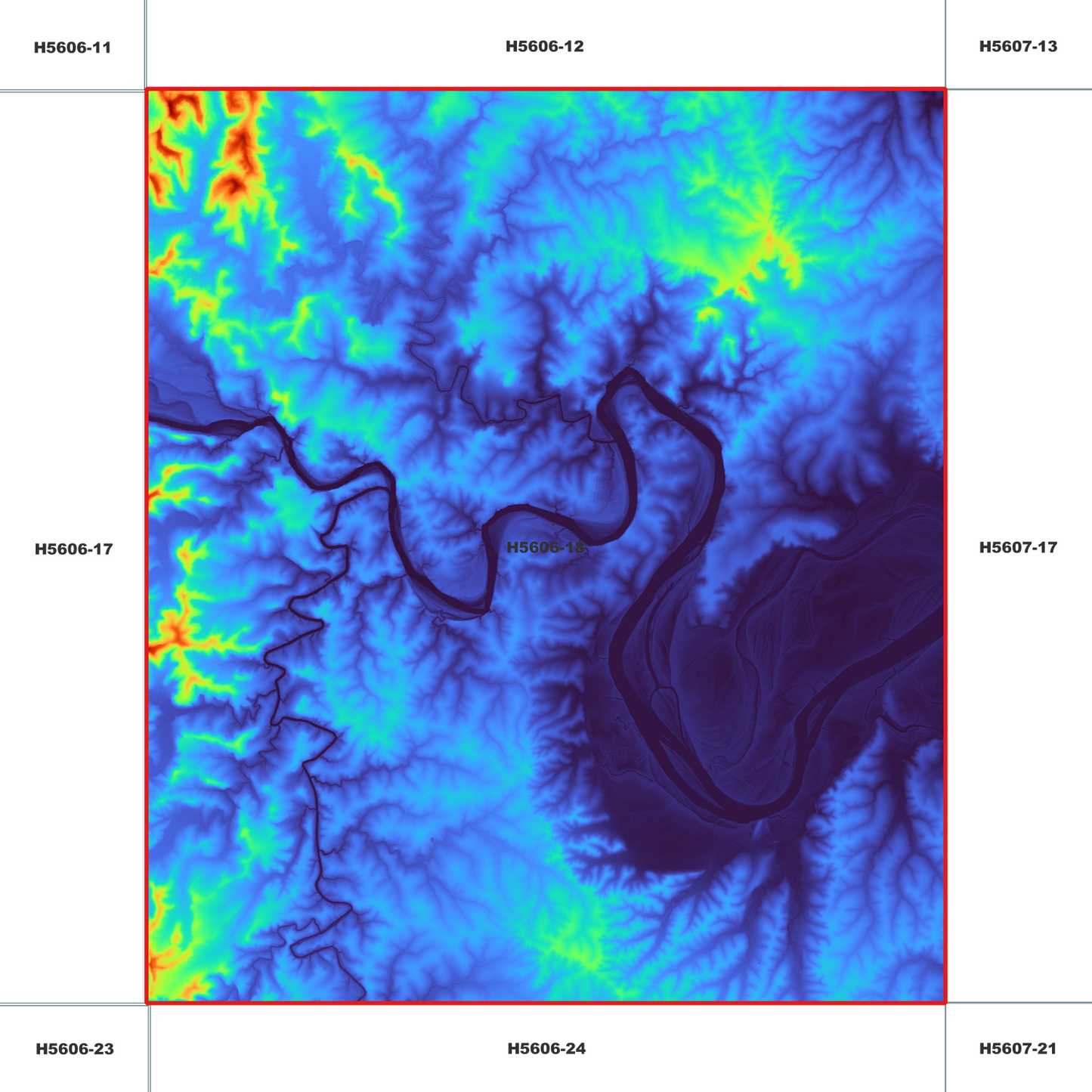 Grafton 1m Digital Elevation Model (H5606-18)