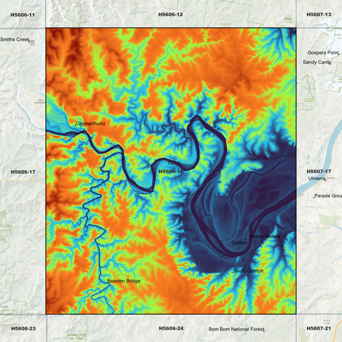 Grafton 1m Digital Elevation Models (H5606-18)