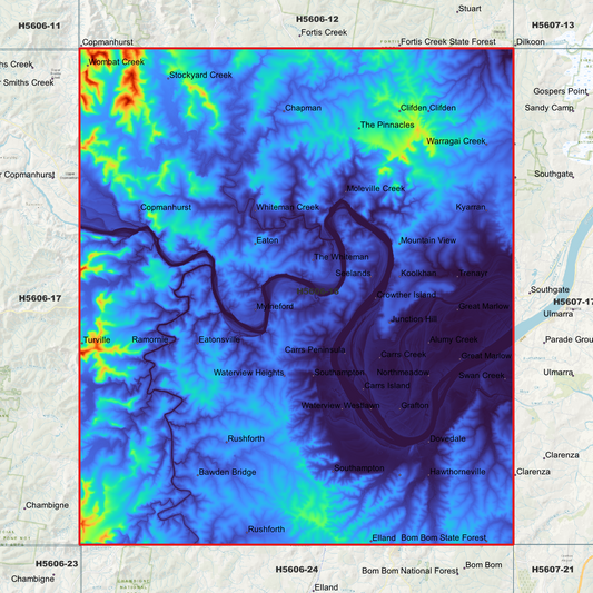 Grafton 1m Digital Elevation Model (H5606-18)