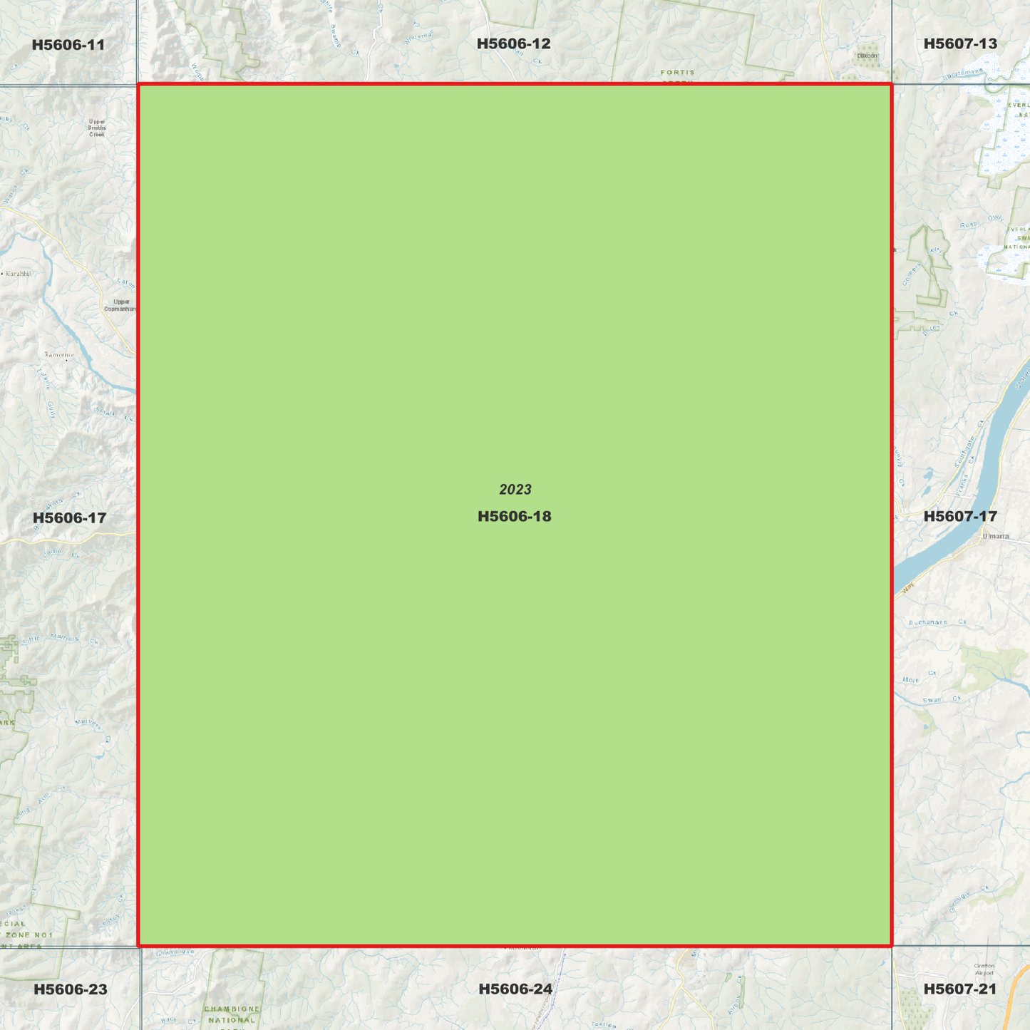 Grafton 1m Digital Elevation Model (H5606-18)