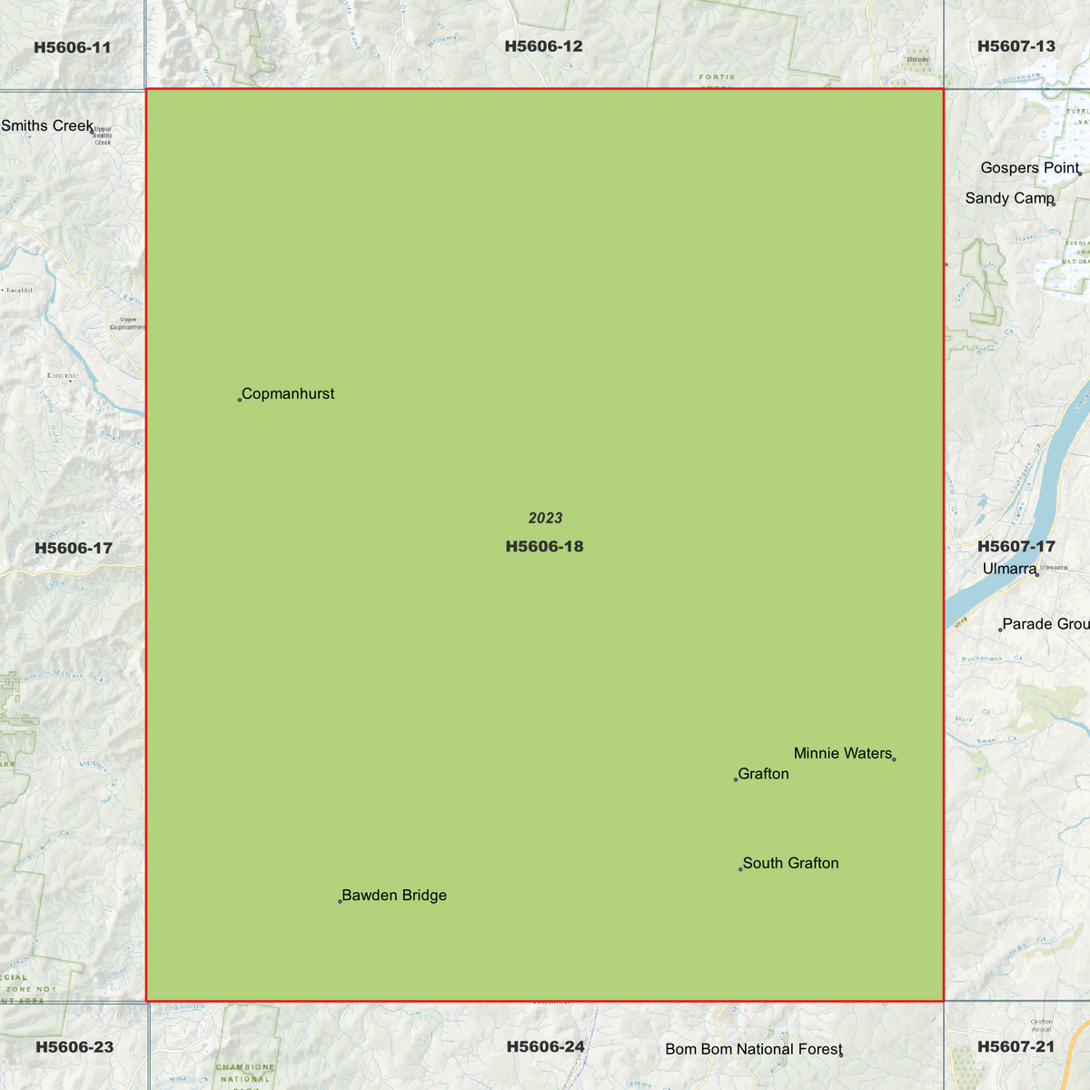 Grafton 1m Digital Elevation Models (H5606-18)