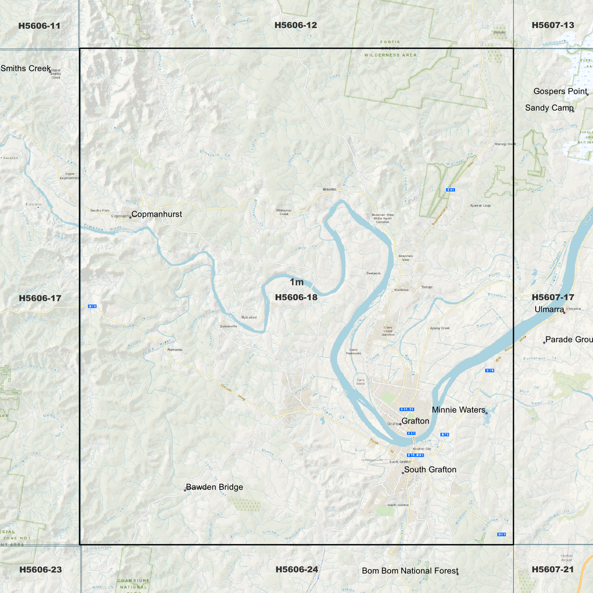 Grafton 1m Digital Elevation Models (H5606-18)