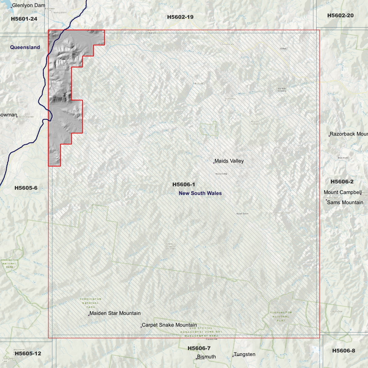 Binghi 50cm, 1m & 5m Digital Elevation Models (H5606-1)