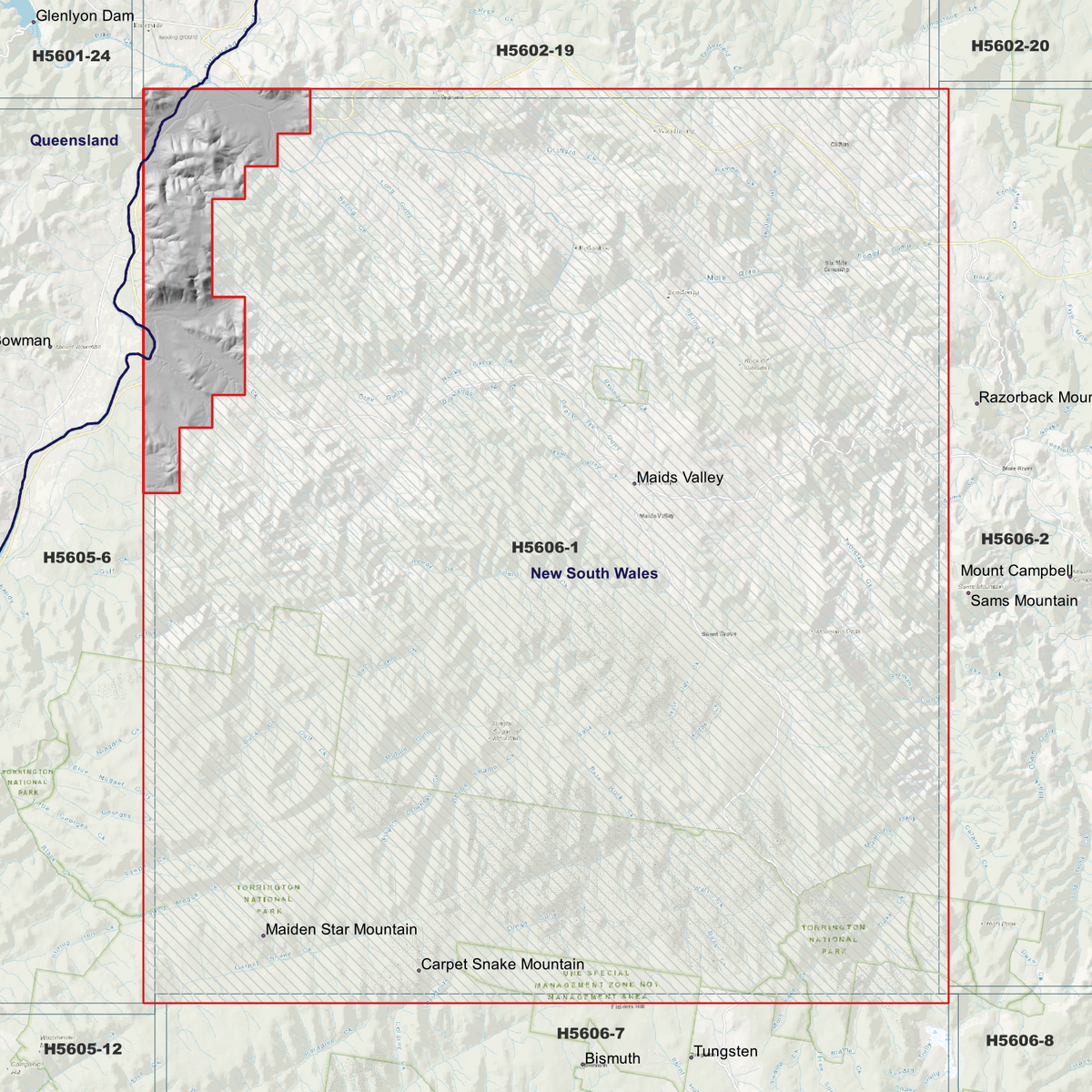 Binghi 50cm, 1m & 5m Digital Elevation Models (H5606-1)