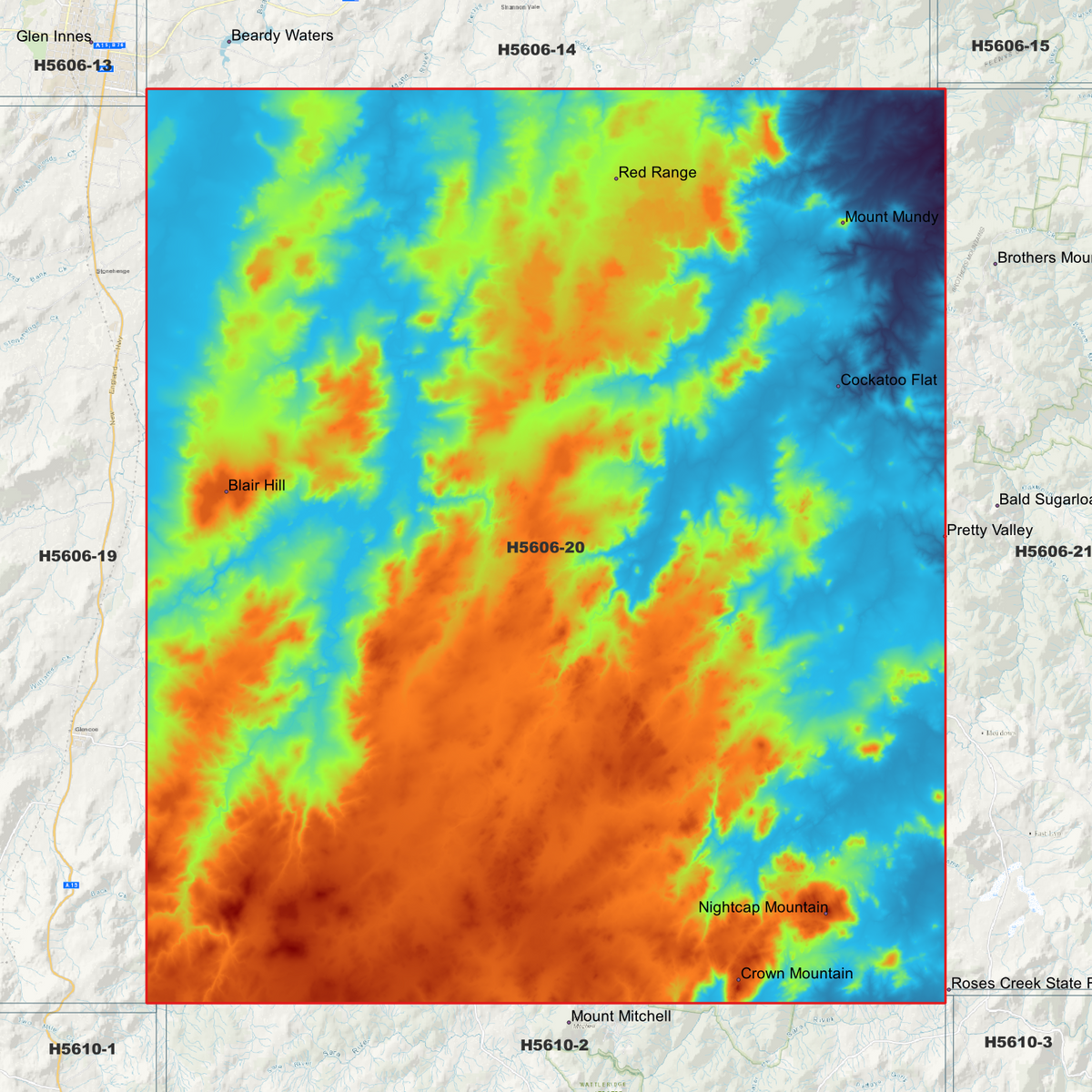 Pinkett 1m, 2m & 5m Digital Elevation Models (H5606-20)