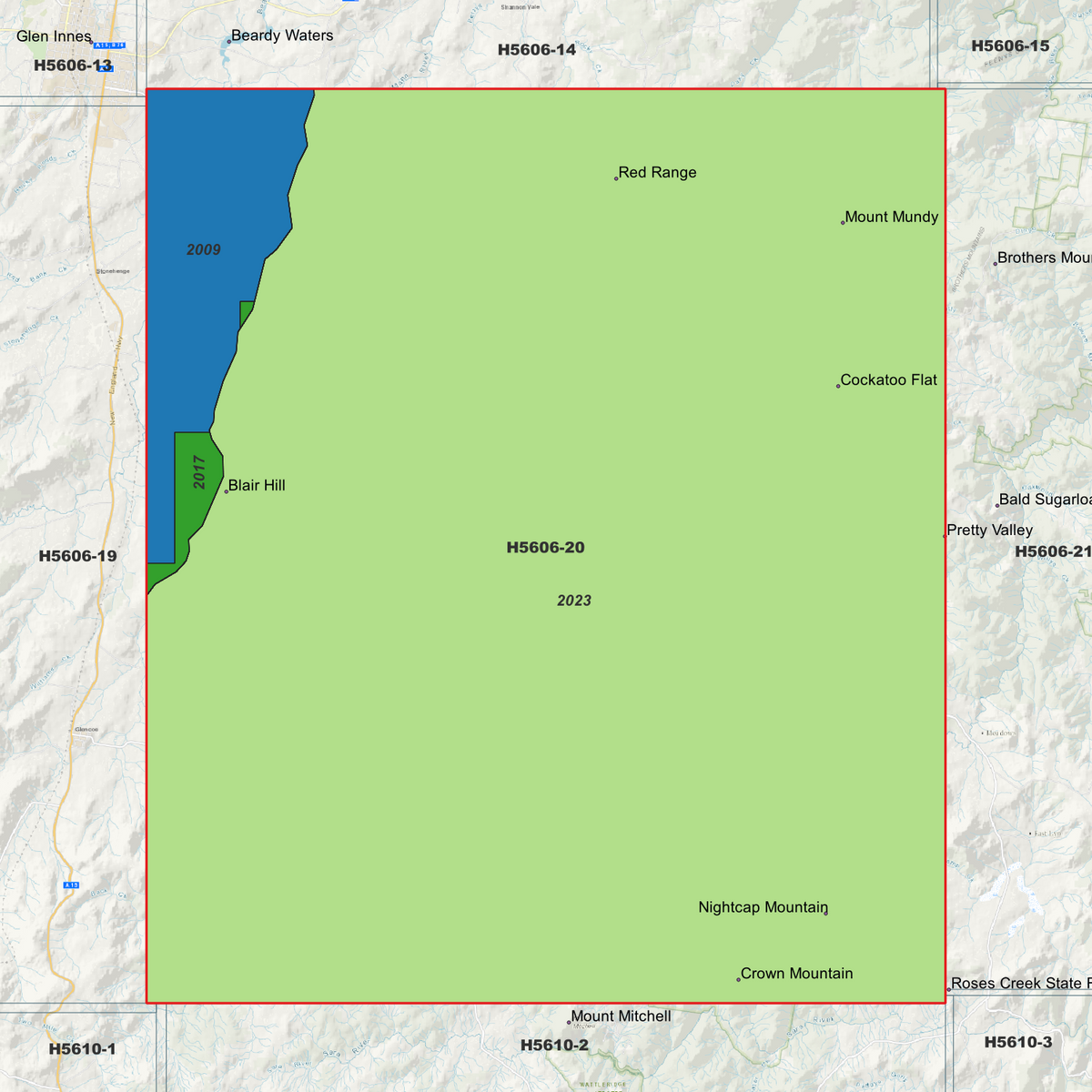 Pinkett 1m, 2m & 5m Digital Elevation Models (H5606-20)