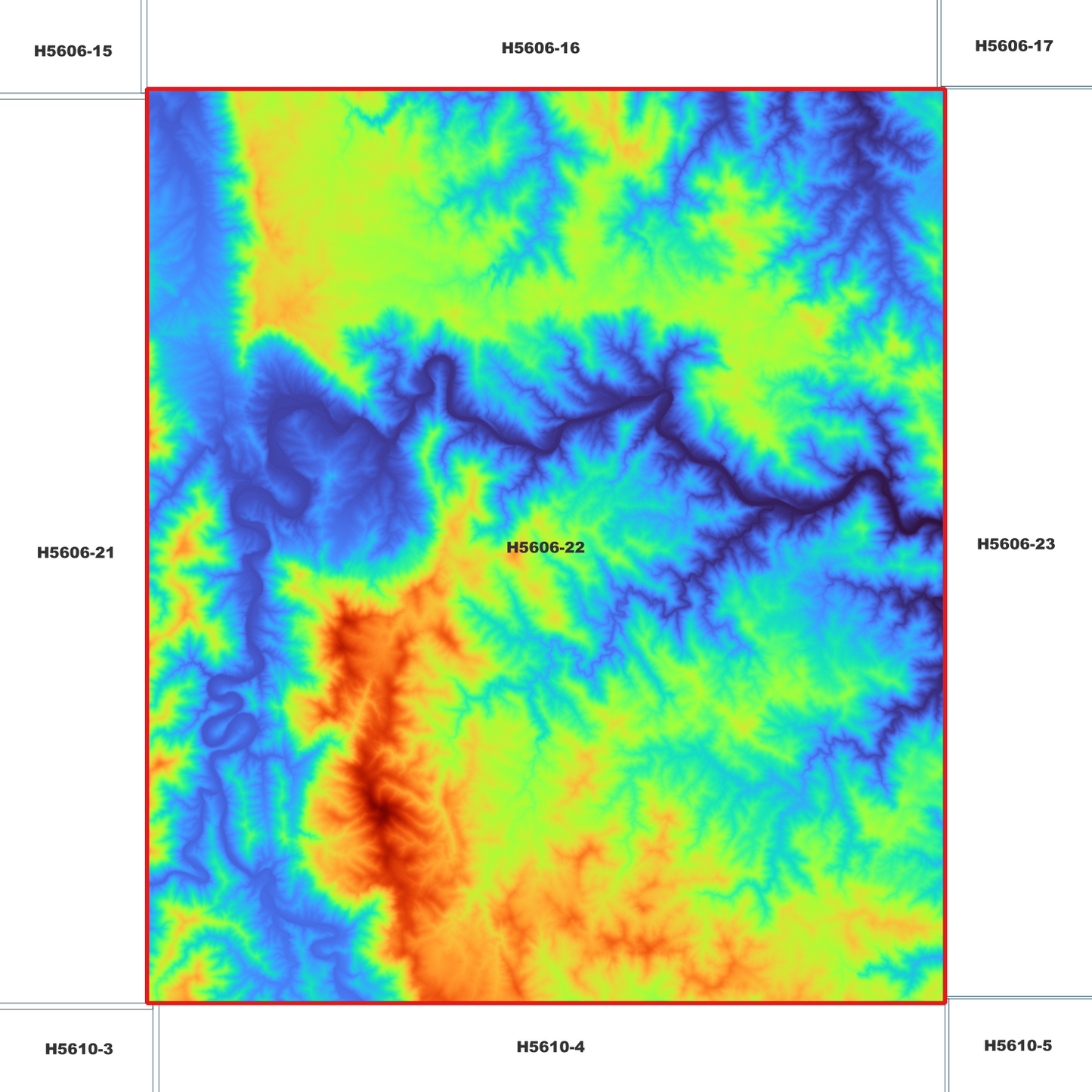 Urania 1m Digital Elevation Model (H5606-22)