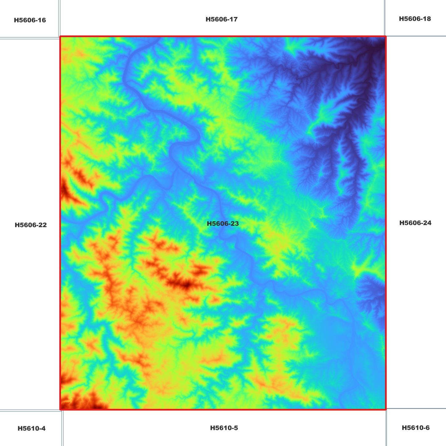 Buccarumbi 1m Digital Elevation Model (H5606-23)