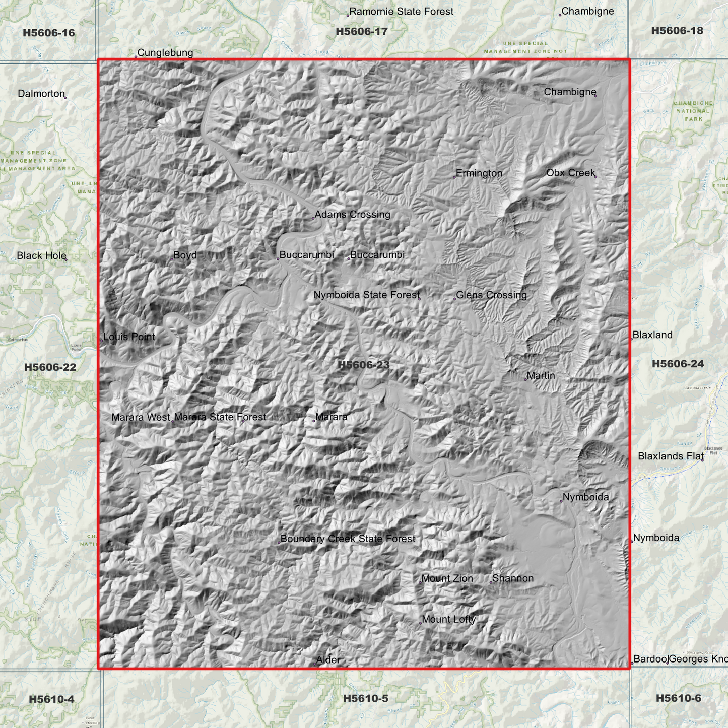 Buccarumbi 1m Digital Elevation Model (H5606-23)