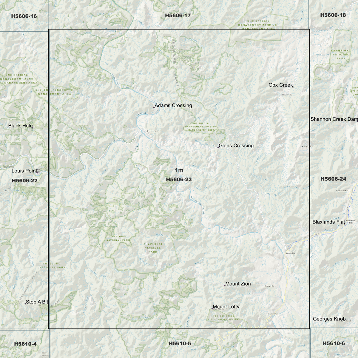 Buccarumbi 1m Digital Elevation Models (H5606-23)