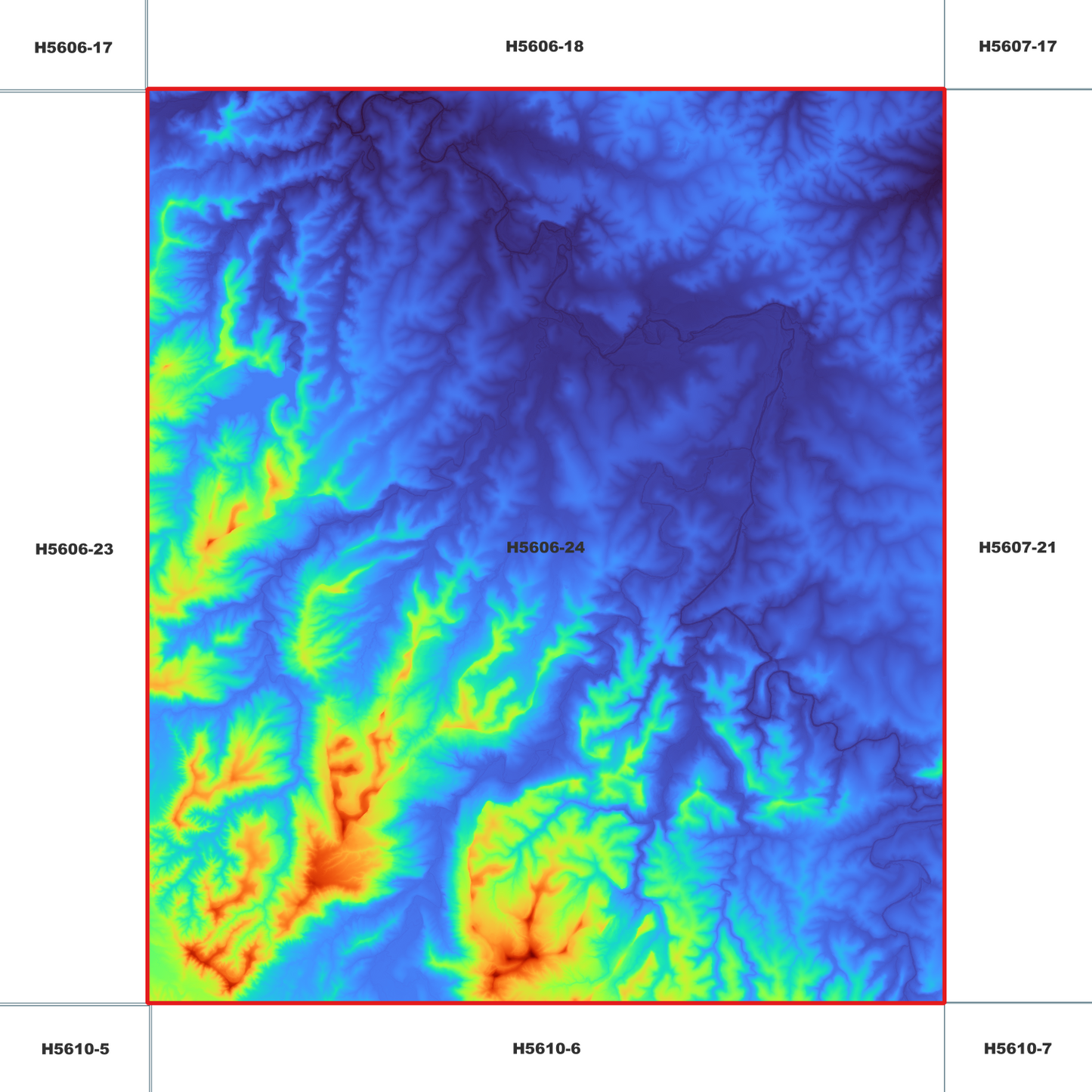Koukandowie 1m Digital Elevation Model (H5606-24)