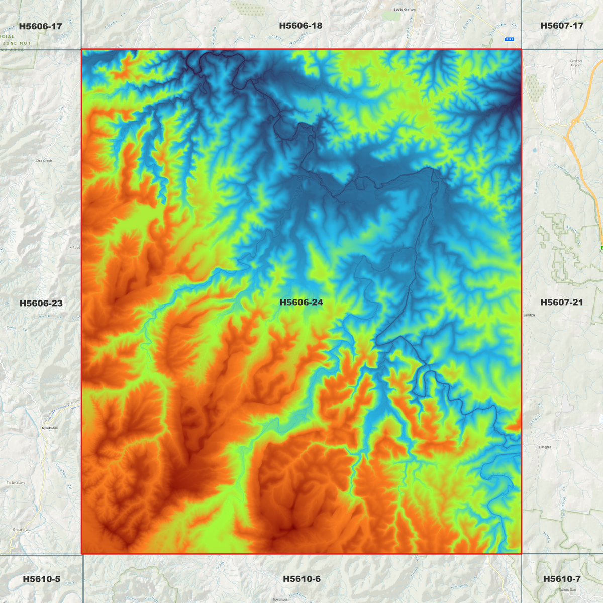 Koukandowie 1m Digital Elevation Models (H5606-24)