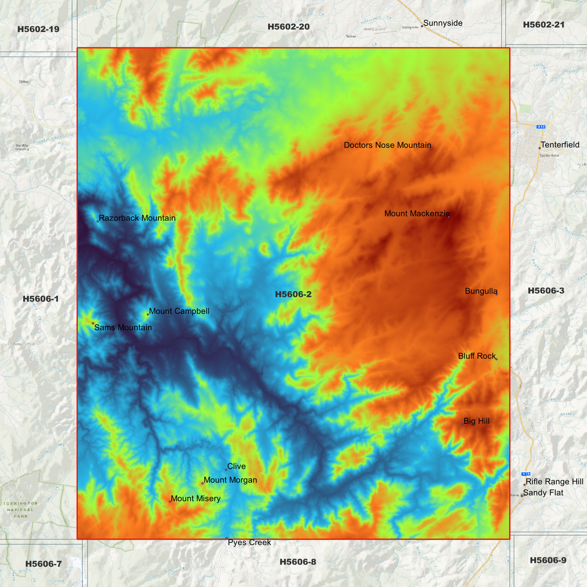 Woodside 1m, 2m & 5m Digital Elevation Models (H5606-2)