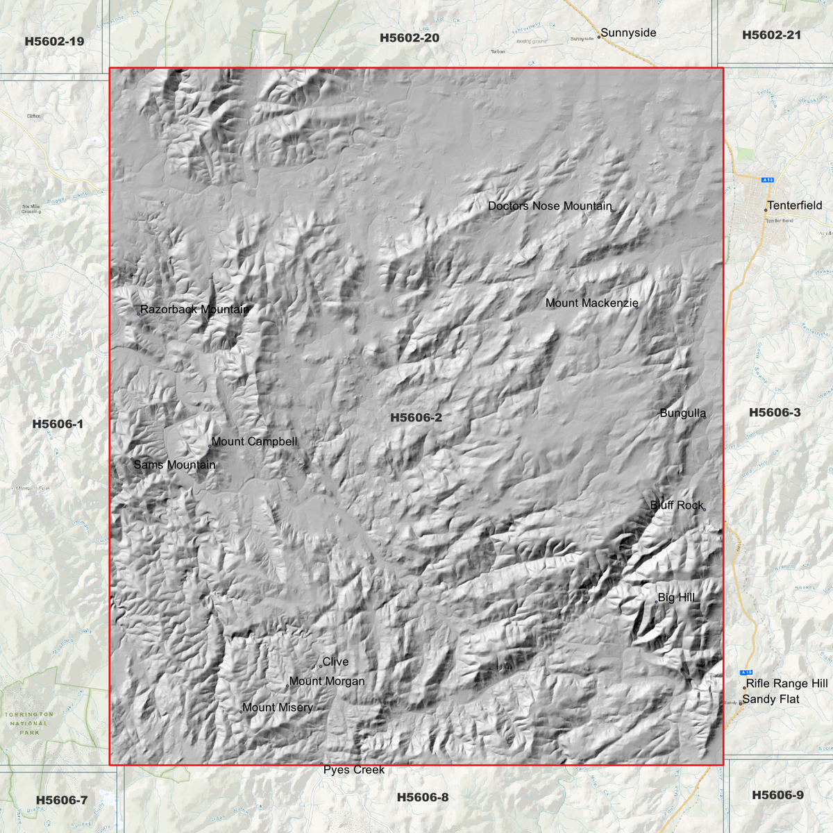 Woodside 1m, 2m & 5m Digital Elevation Models (H5606-2)