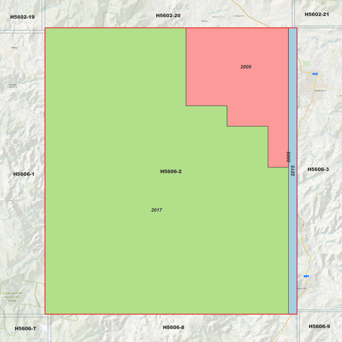 Woodside 1m, 2m & 5m Digital Elevation Models (H5606-2)