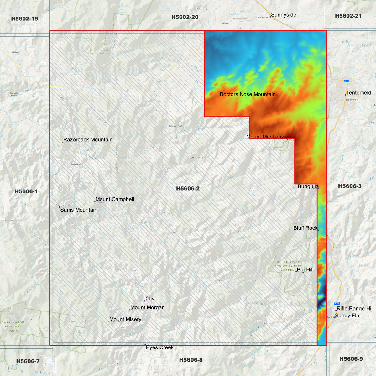 Woodside 1m, 2m & 5m Digital Elevation Models (H5606-2)