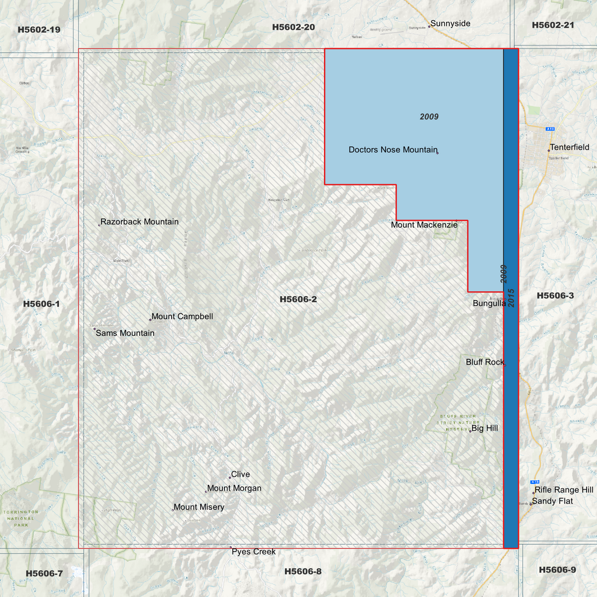Woodside 1m, 2m & 5m Digital Elevation Models (H5606-2)