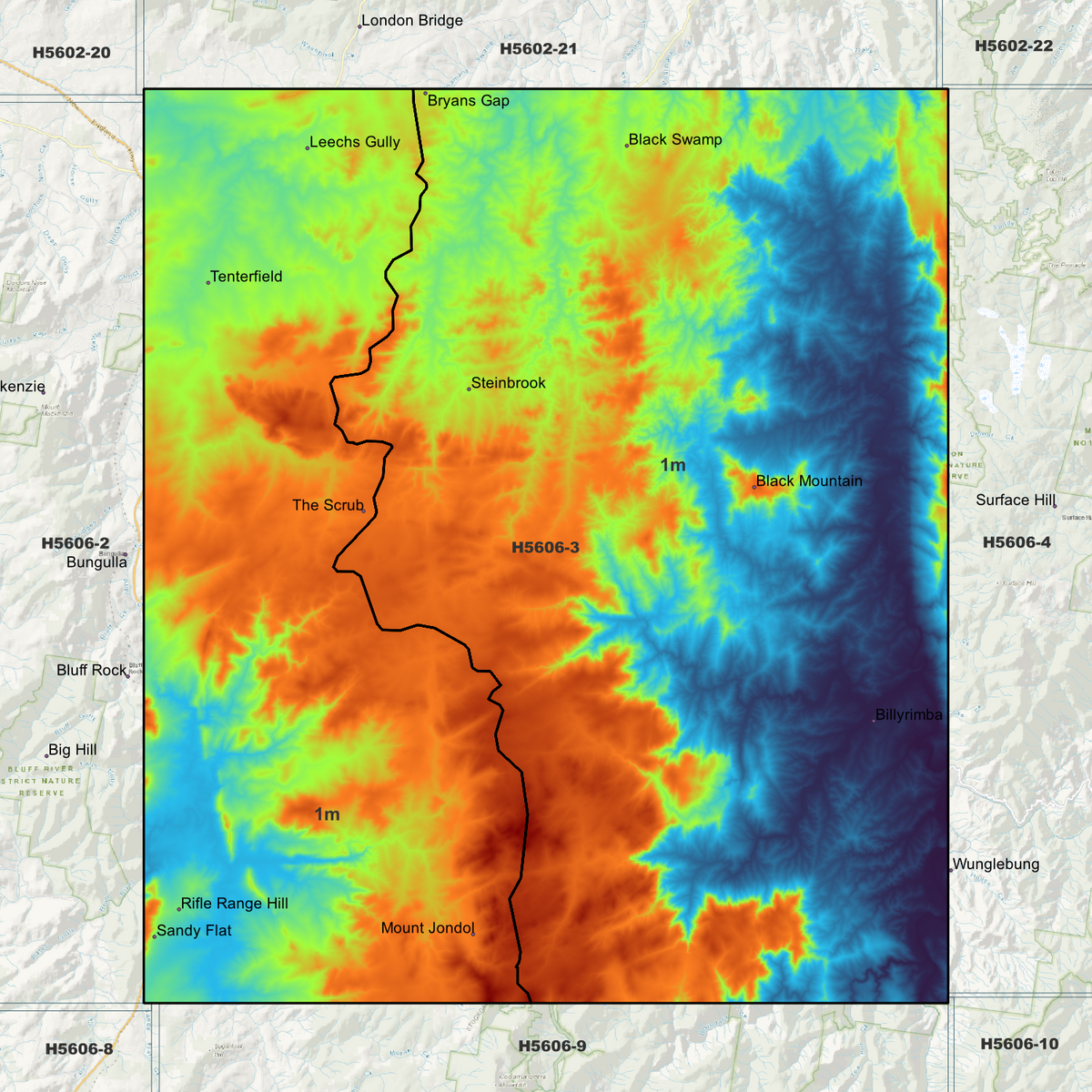 Tenterfield 1m Digital Elevation Models (H5606-3)