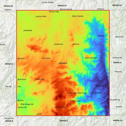 Tenterfield 1m Digital Elevation Model (H5606-3)