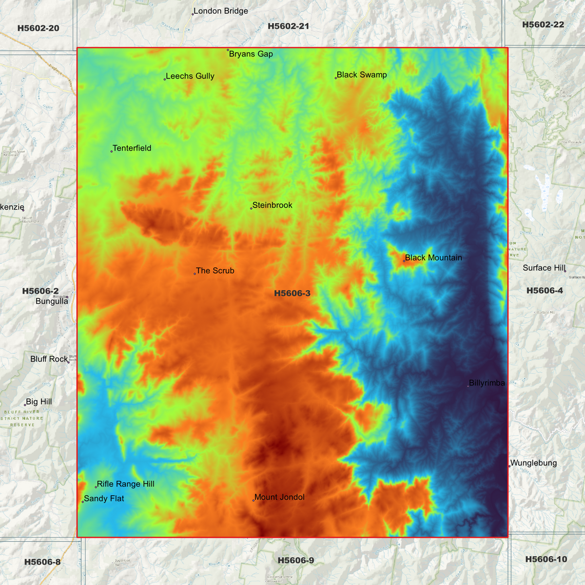 Tenterfield 1m Digital Elevation Models (H5606-3)