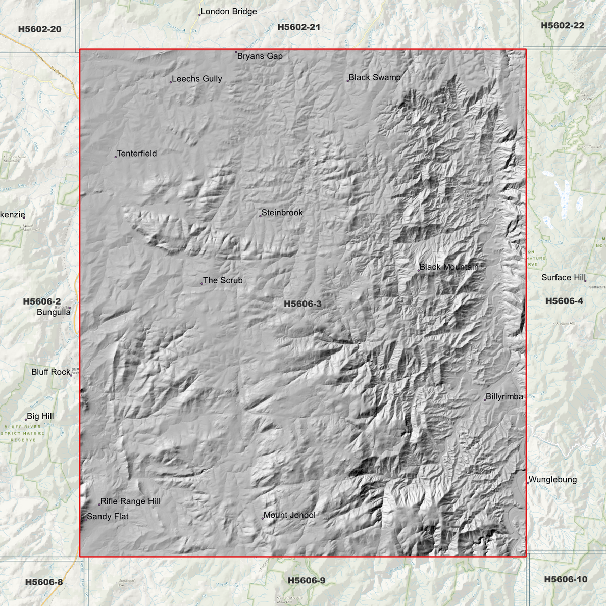 Tenterfield 1m Digital Elevation Models (H5606-3)