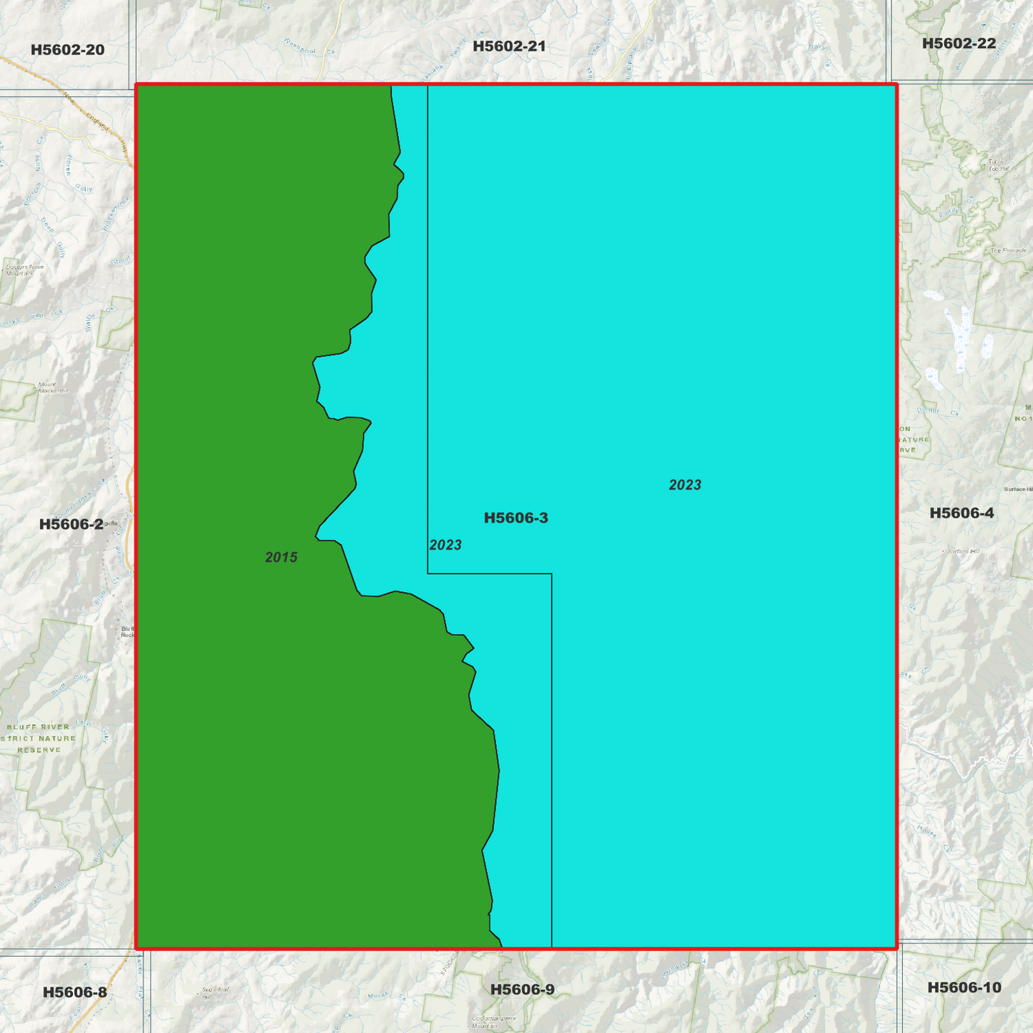 Tenterfield 1m Digital Elevation Model (H5606-3)