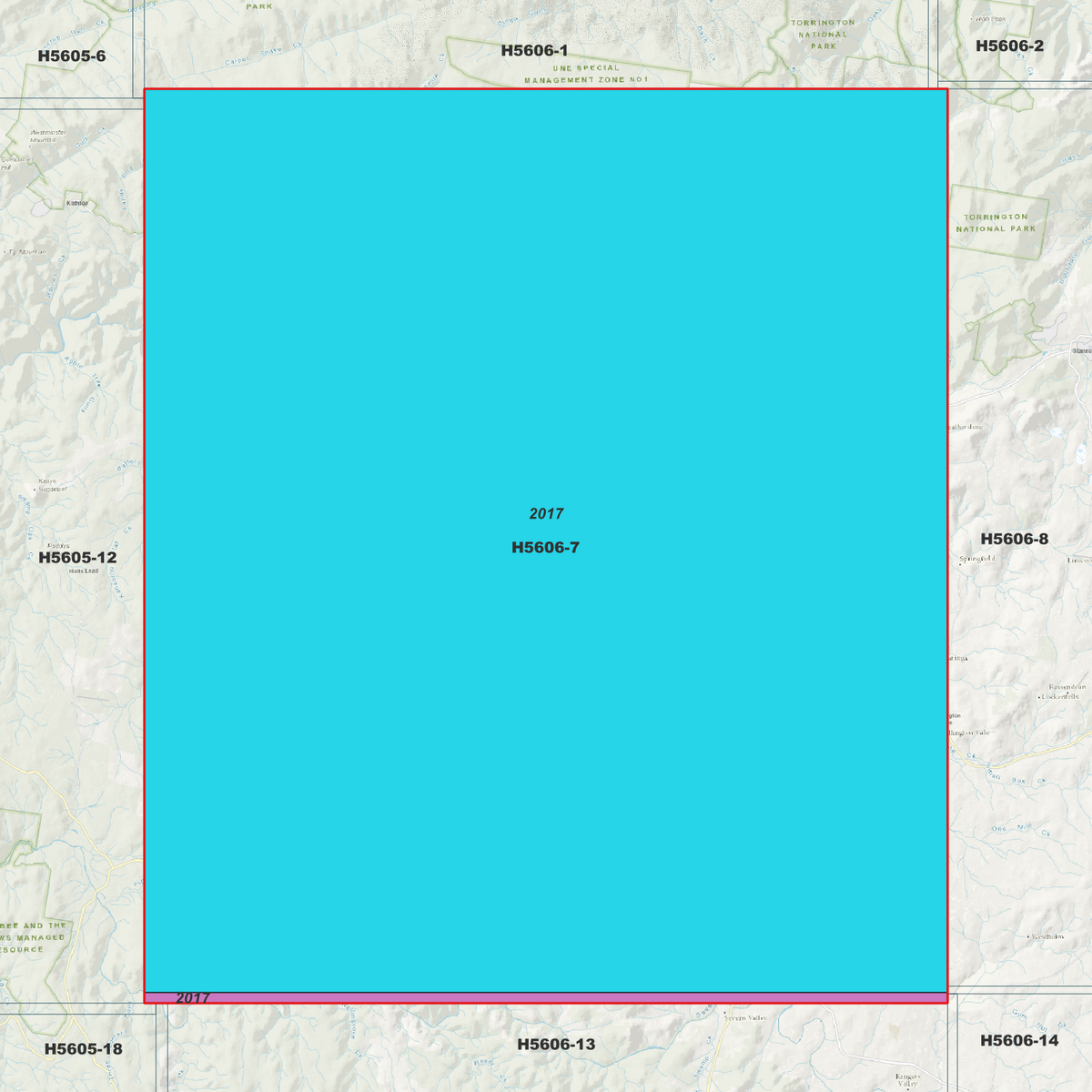 Emmaville 5m Digital Elevation Models (H5606-7)
