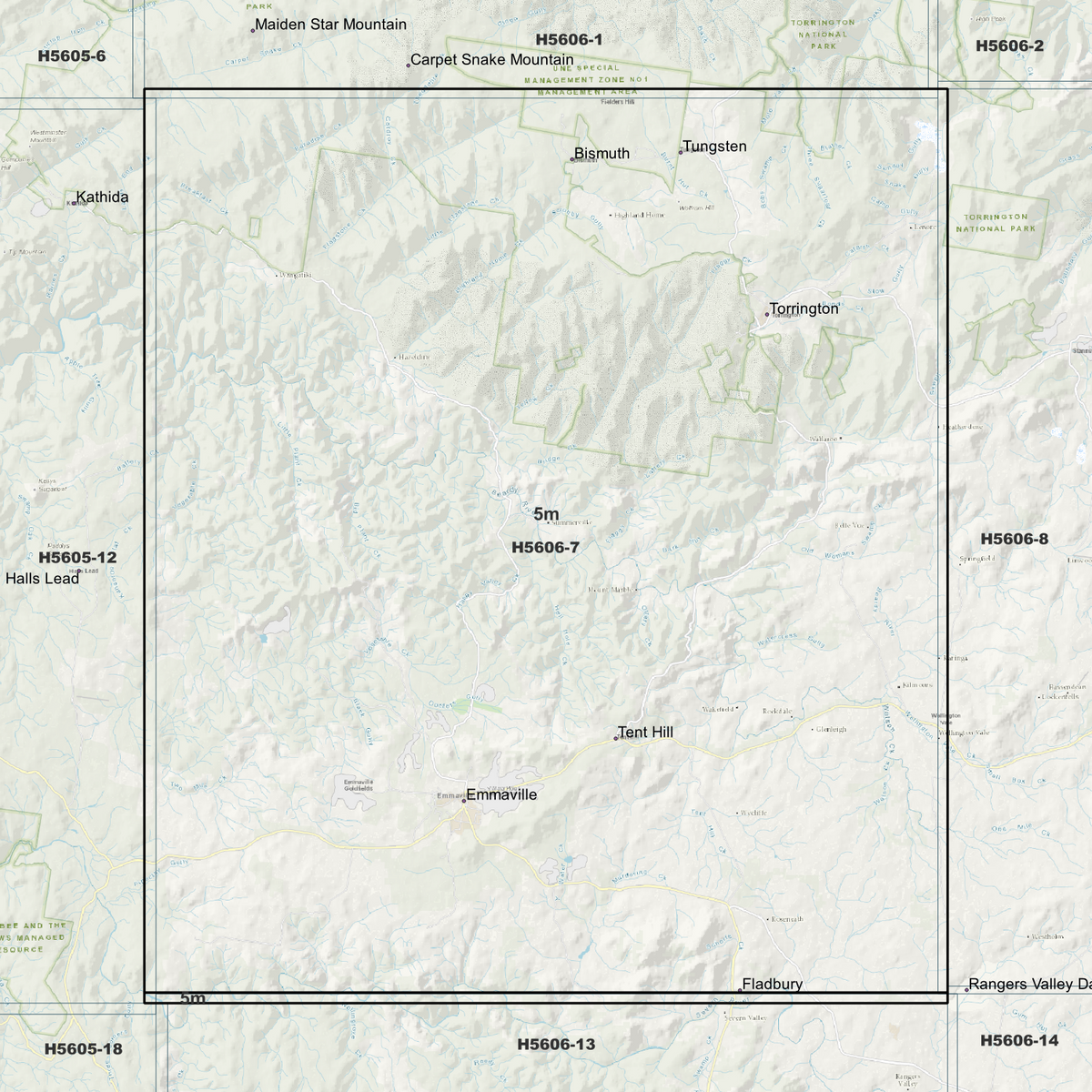 Emmaville 5m Digital Elevation Models (H5606-7)