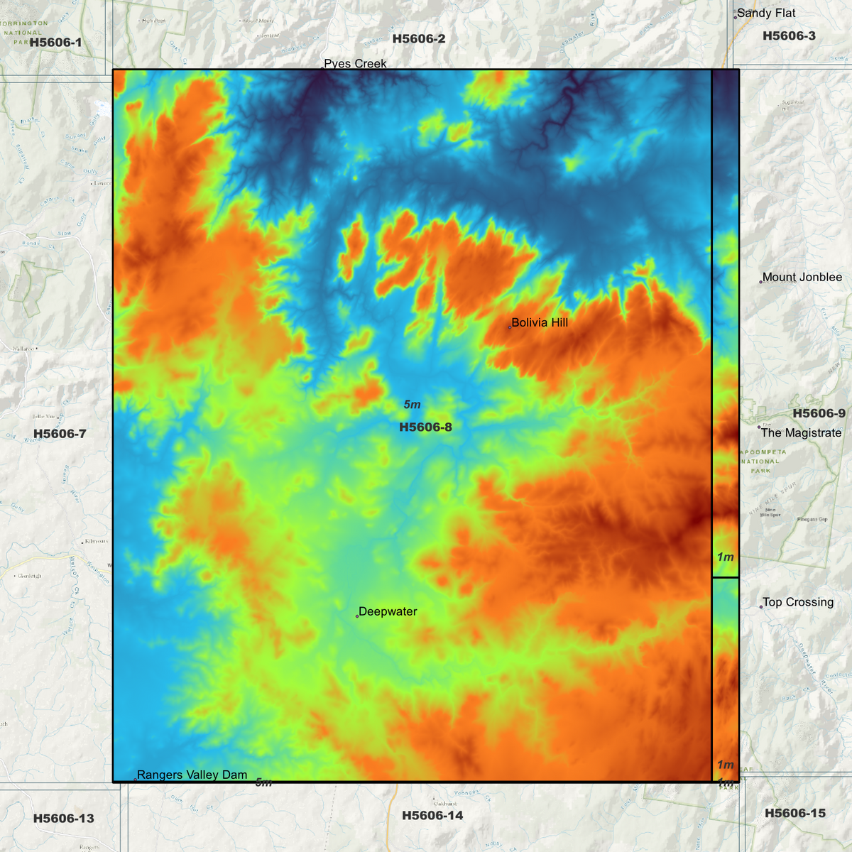 Deepwater 1m & 5m Digital Elevation Models (H5606-8)