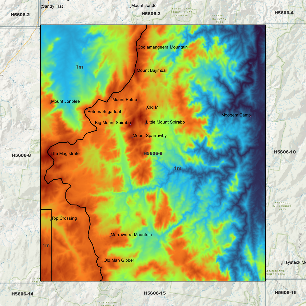 Spirabo 1m Digital Elevation Models (H5606-9)