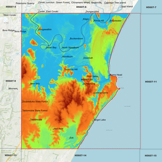 Evans 1m Digital Elevation Model (H5607-10)