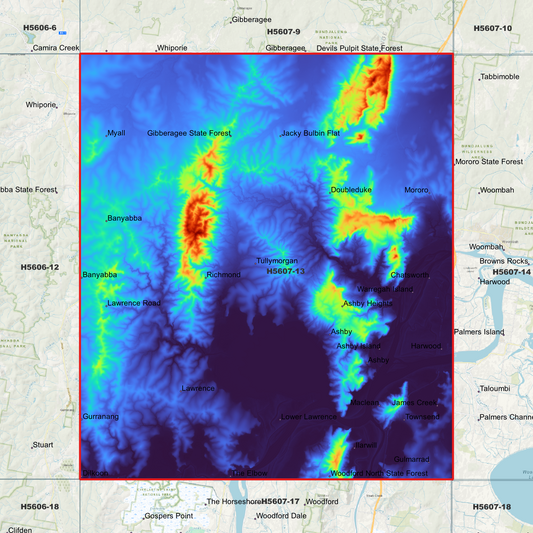Maclean 1m Digital Elevation Model (H5607-13)