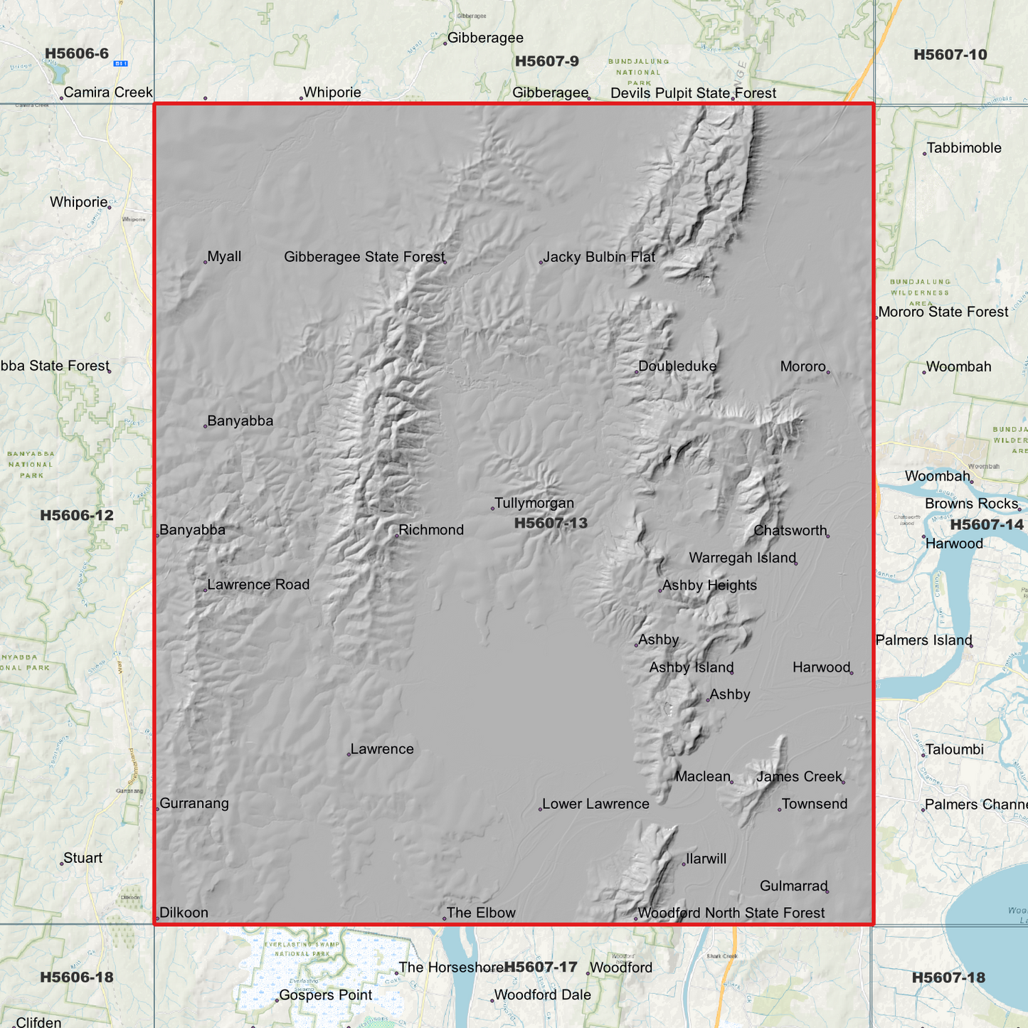 Maclean 1m Digital Elevation Model (H5607-13)