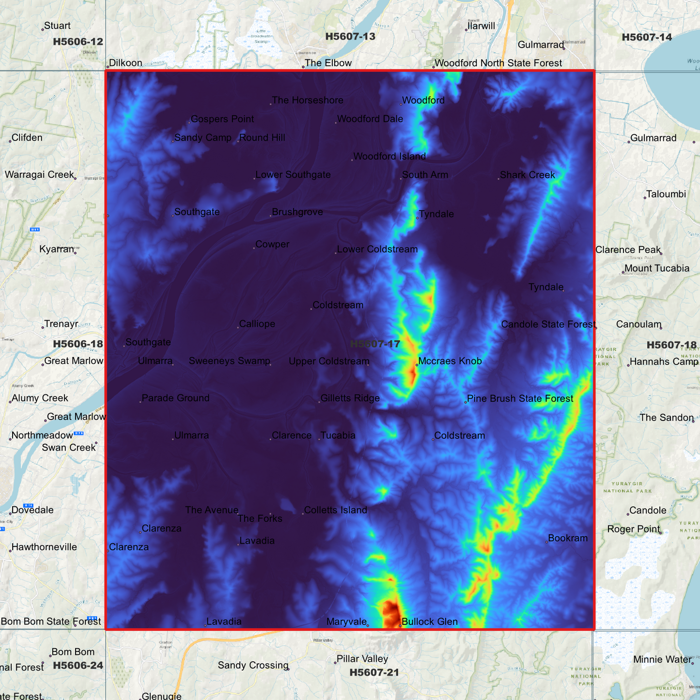 Coldsteam 1m Digital Elevation Model (H5607-17)