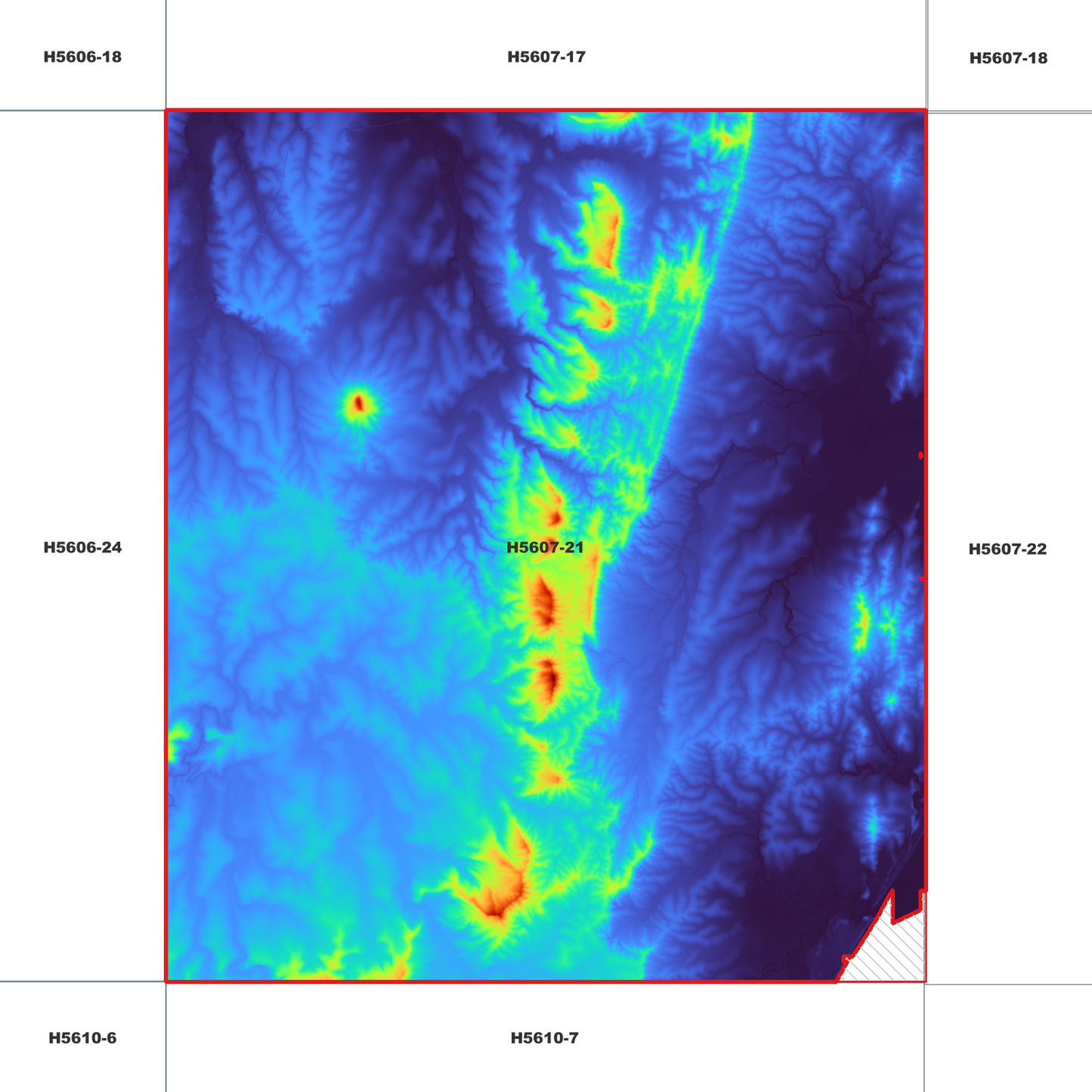 Glenugie 1m Digital Elevation Model (H5607-21)