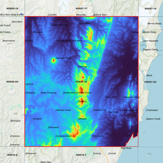 Glenugie 1m Digital Elevation Model (H5607-21)