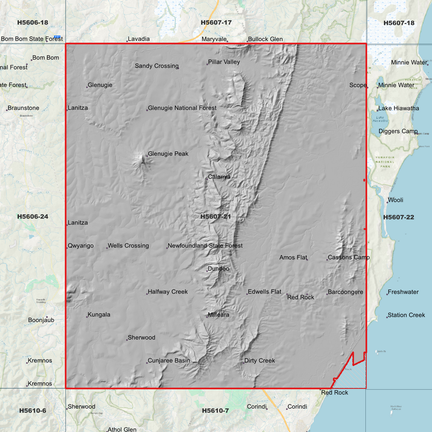 Glenugie 1m Digital Elevation Model (H5607-21)