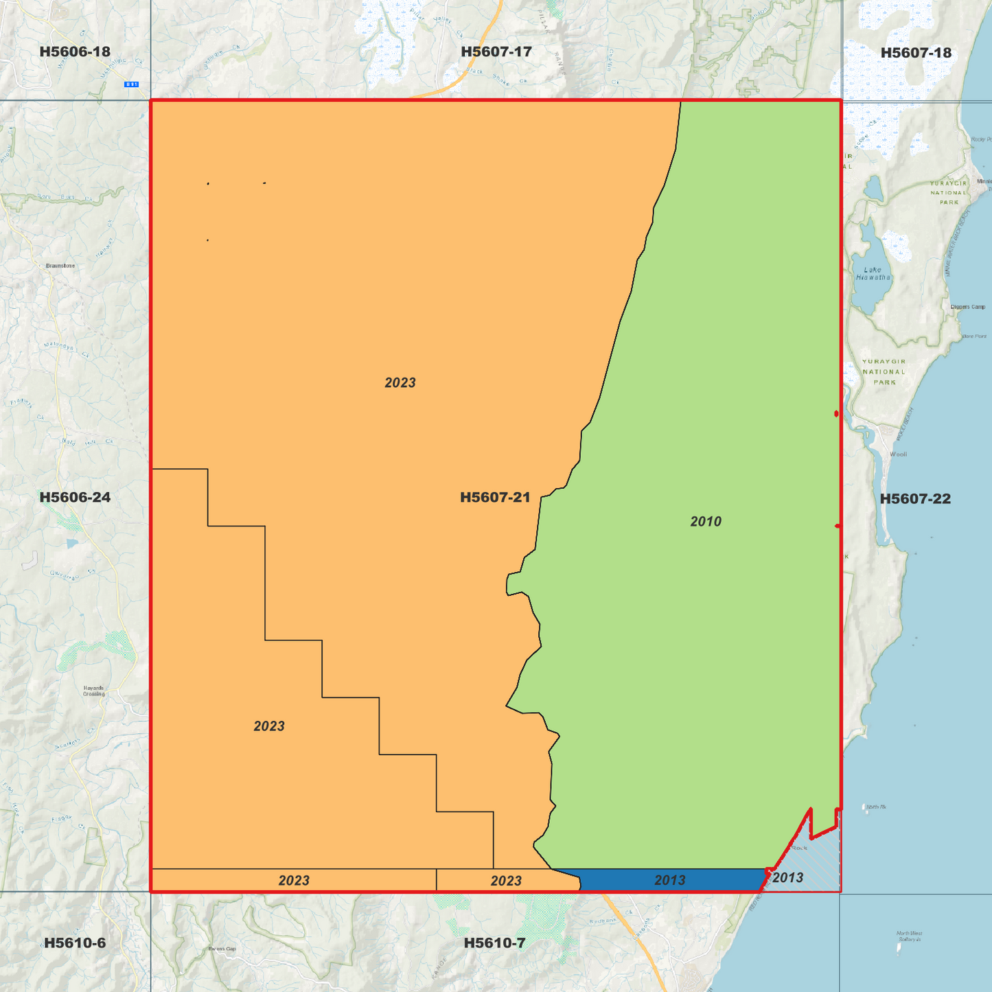 Glenugie 1m Digital Elevation Model (H5607-21)