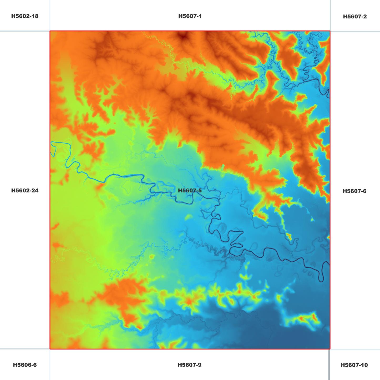 Casino 1m Digital Elevation Model (H5607-5)