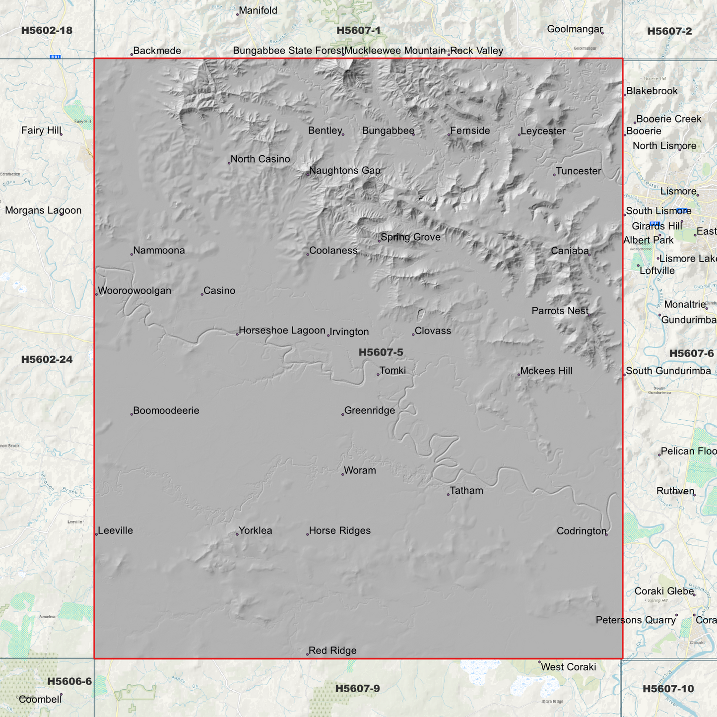Casino 1m Digital Elevation Model (H5607-5)