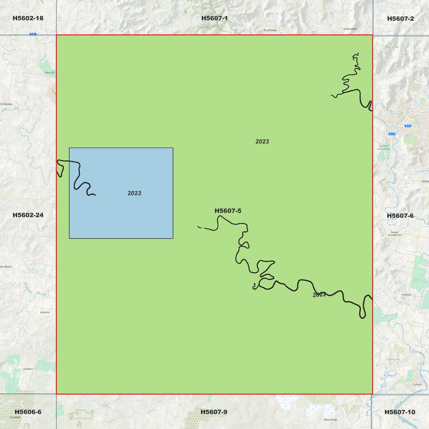 Casino 1m Digital Elevation Model (H5607-5)