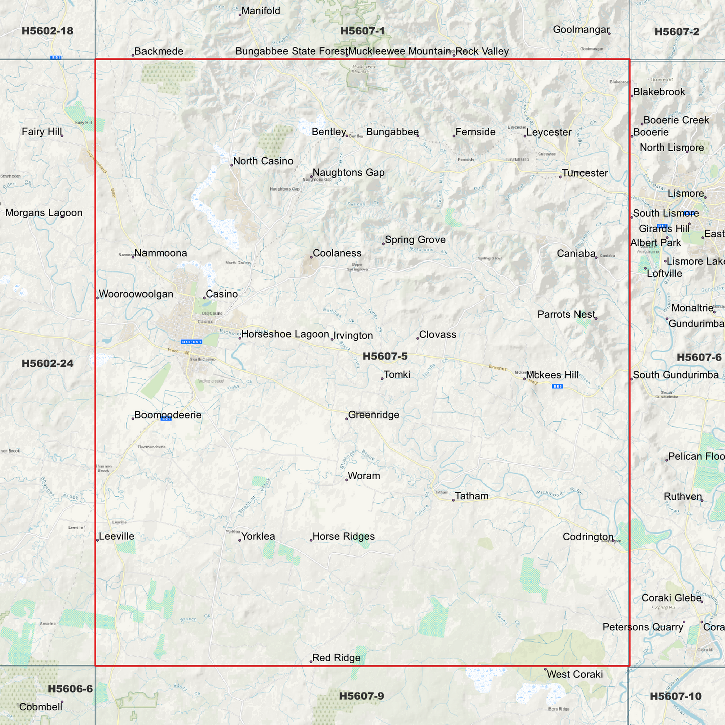 Casino 1m Digital Elevation Model (H5607-5)