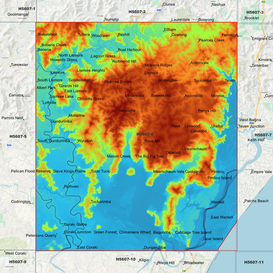 Lismore 1m Digital Elevation Model (H5607-6)