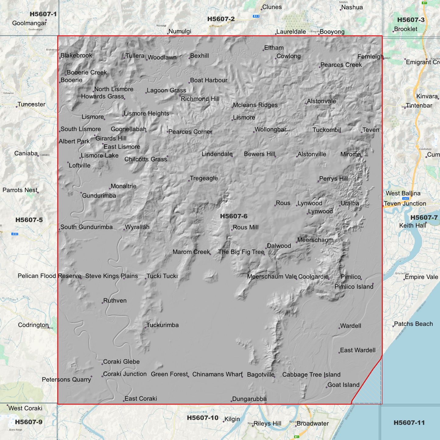 Lismore 1m Digital Elevation Model (H5607-6)
