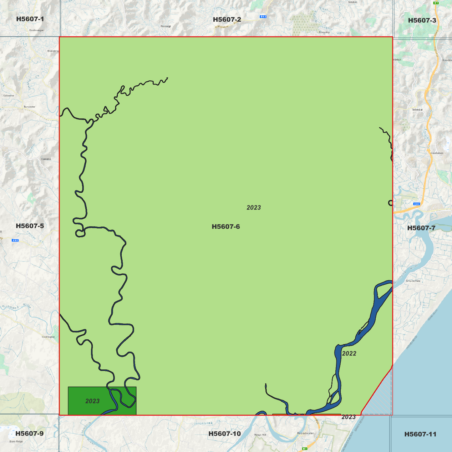 Lismore 1m Digital Elevation Model (H5607-6)