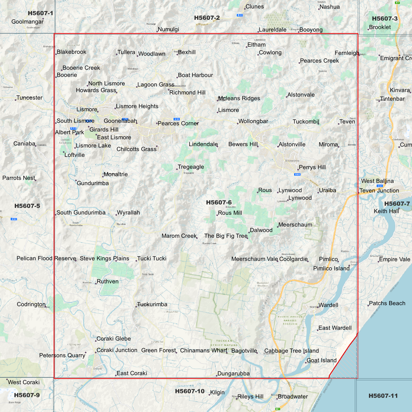 Lismore 1m Digital Elevation Model (H5607-6)