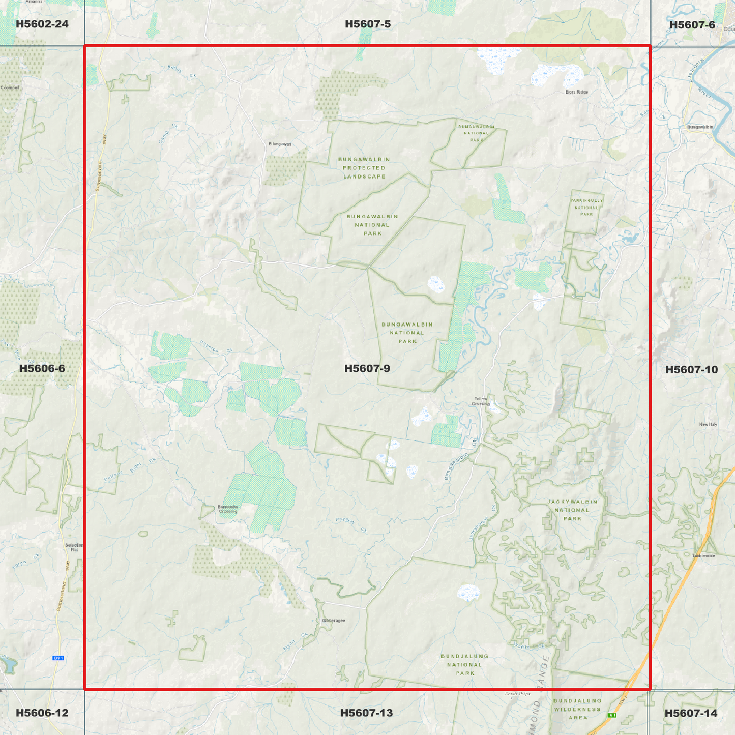 Bungawalbin 1m Digital Elevation Model (H5607-9)
