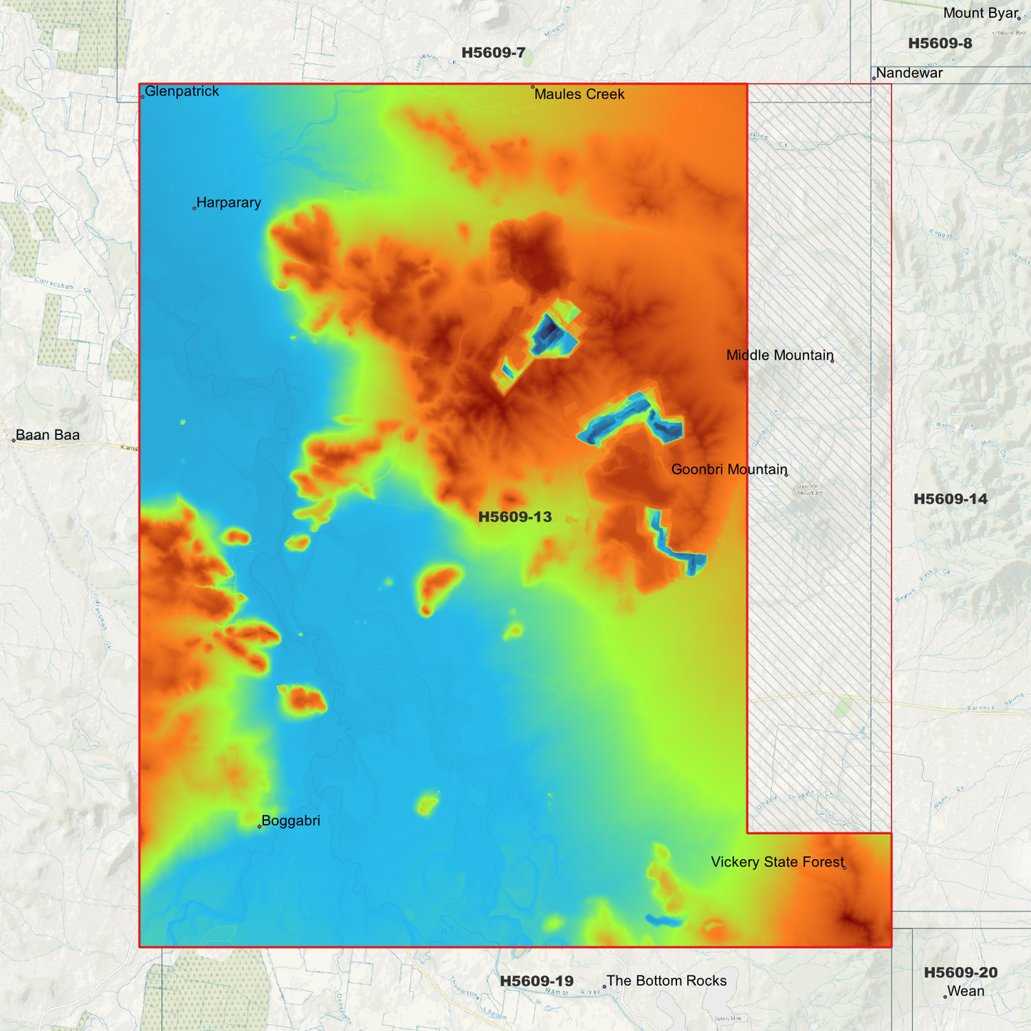 Boggabri 1m Digital Elevation Model (H5609-13)