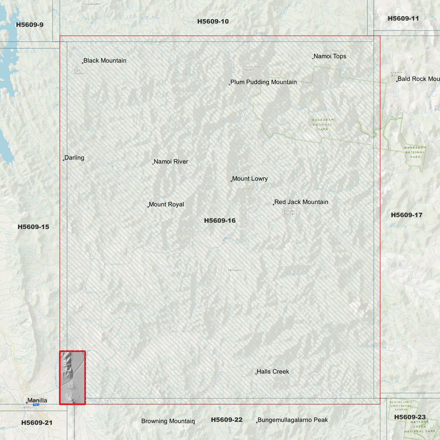 Warrabah 1m Digital Elevation Model (H5609-16)
