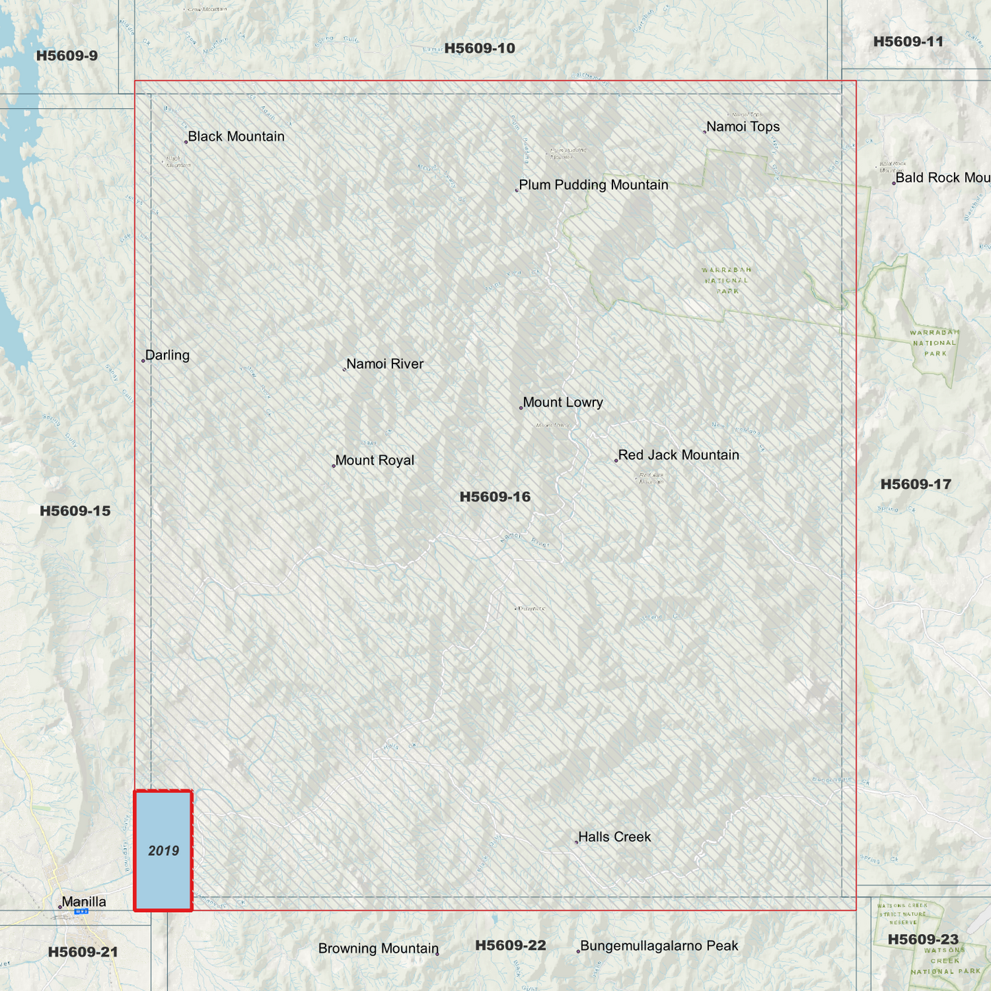 Warrabah 1m Digital Elevation Model (H5609-16)